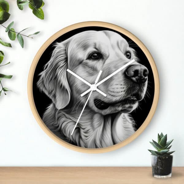 Golden Retriever Wall Clock - Image 3