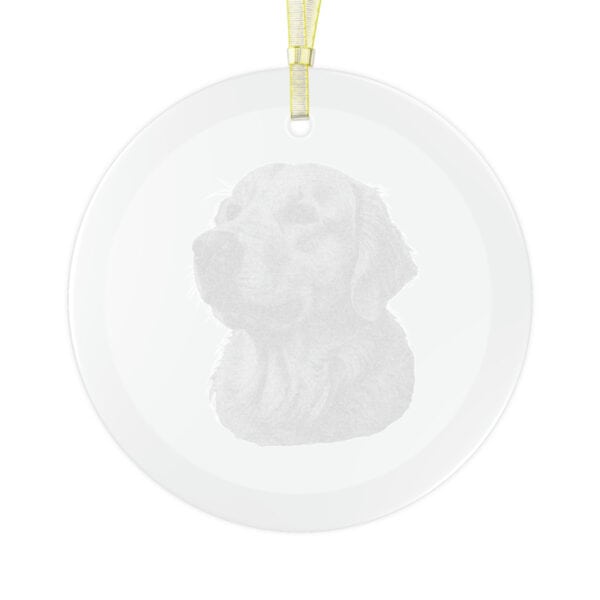 Golden Retriever Glass Ornament - Image 3