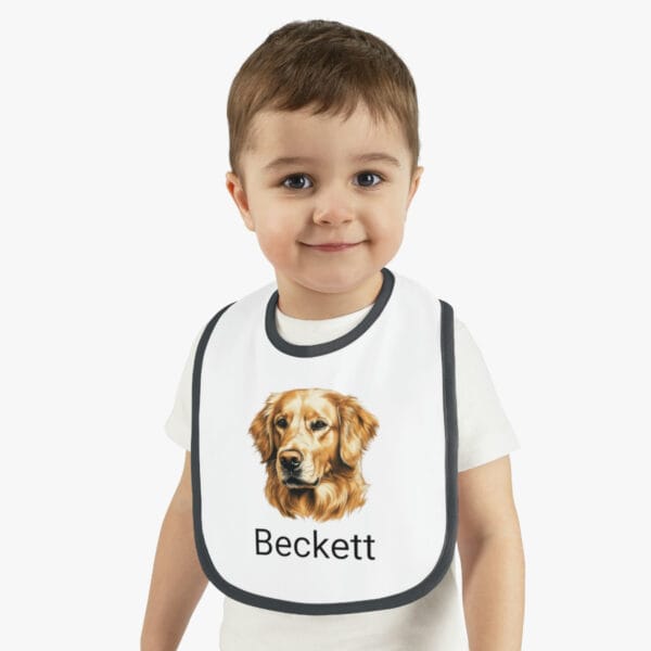 Golden Retriever Baby Bib - Image 3