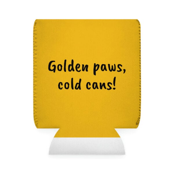 Golden Retriever Can Cooler Sleeve - "Golden paws, cold cans!" - Image 3