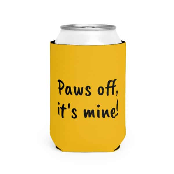 Golden Retriever Can Cooler Sleeve - "Paws off, it's mine!" - Image 6