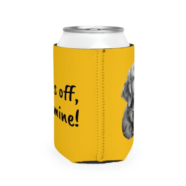 Golden Retriever Can Cooler Sleeve - "Paws off, it's mine!" - Image 7