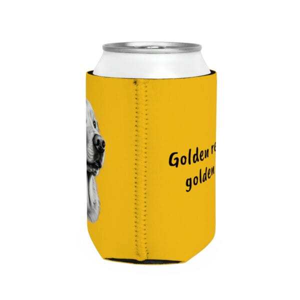 Golden Retriever Can Cooler Sleeve - "Golden retriever, golden brew!" - Image 5