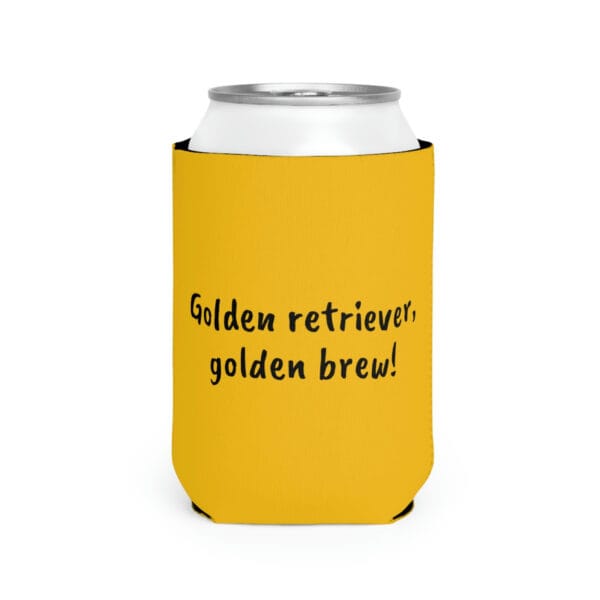 Golden Retriever Can Cooler Sleeve - "Golden retriever, golden brew!" - Image 6