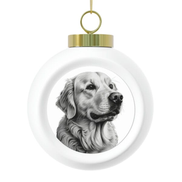 Golden Retriever Christmas Ball Ornament