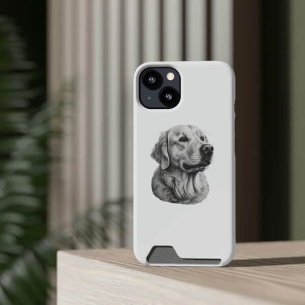 Golden Retriever iPhone 13 Case With Card Holder - Image 10