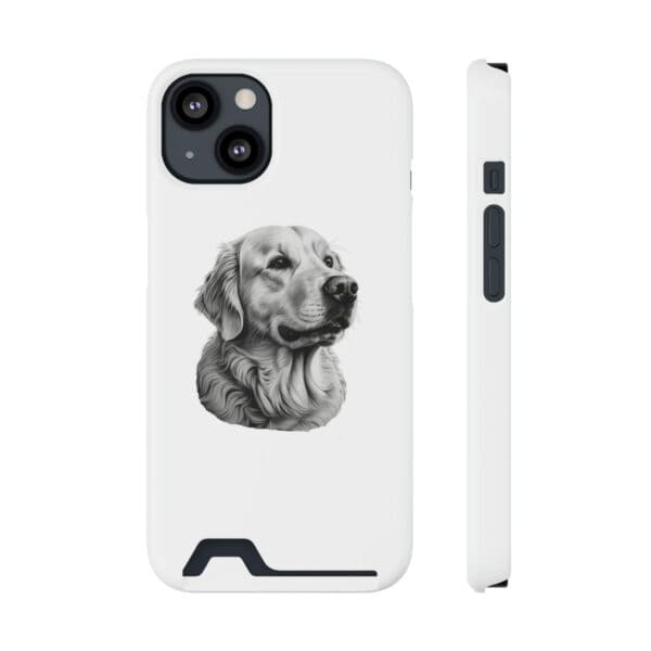 Golden Retriever iPhone 13 Case With Card Holder - Image 7