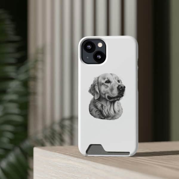 Golden Retriever iPhone 13 Case With Card Holder - Image 15