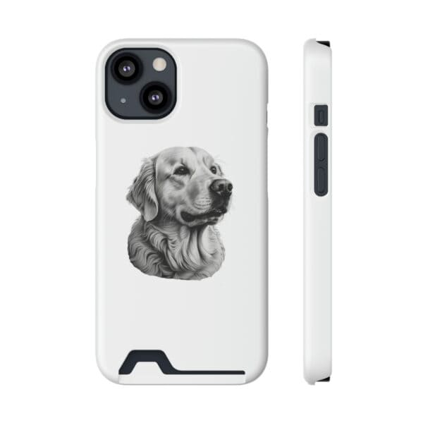 Golden Retriever iPhone 13 Case With Card Holder - Image 12