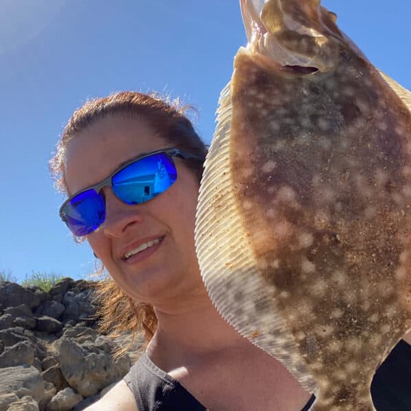 Close up of a fish caught from the ocean.